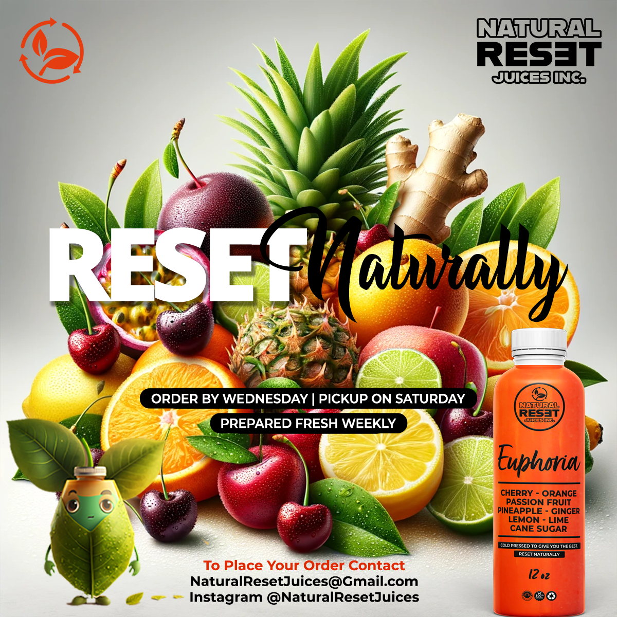 Euphoria: Tropical Fruit Blend (355ml)