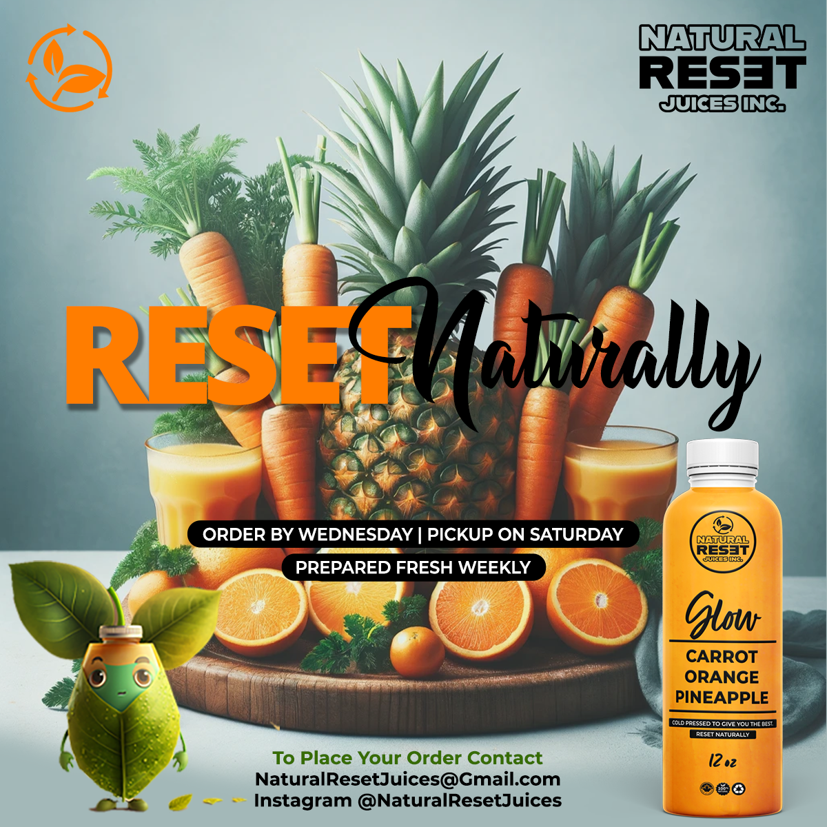 Glow: Fruit & Vegetable Blend (355ml)