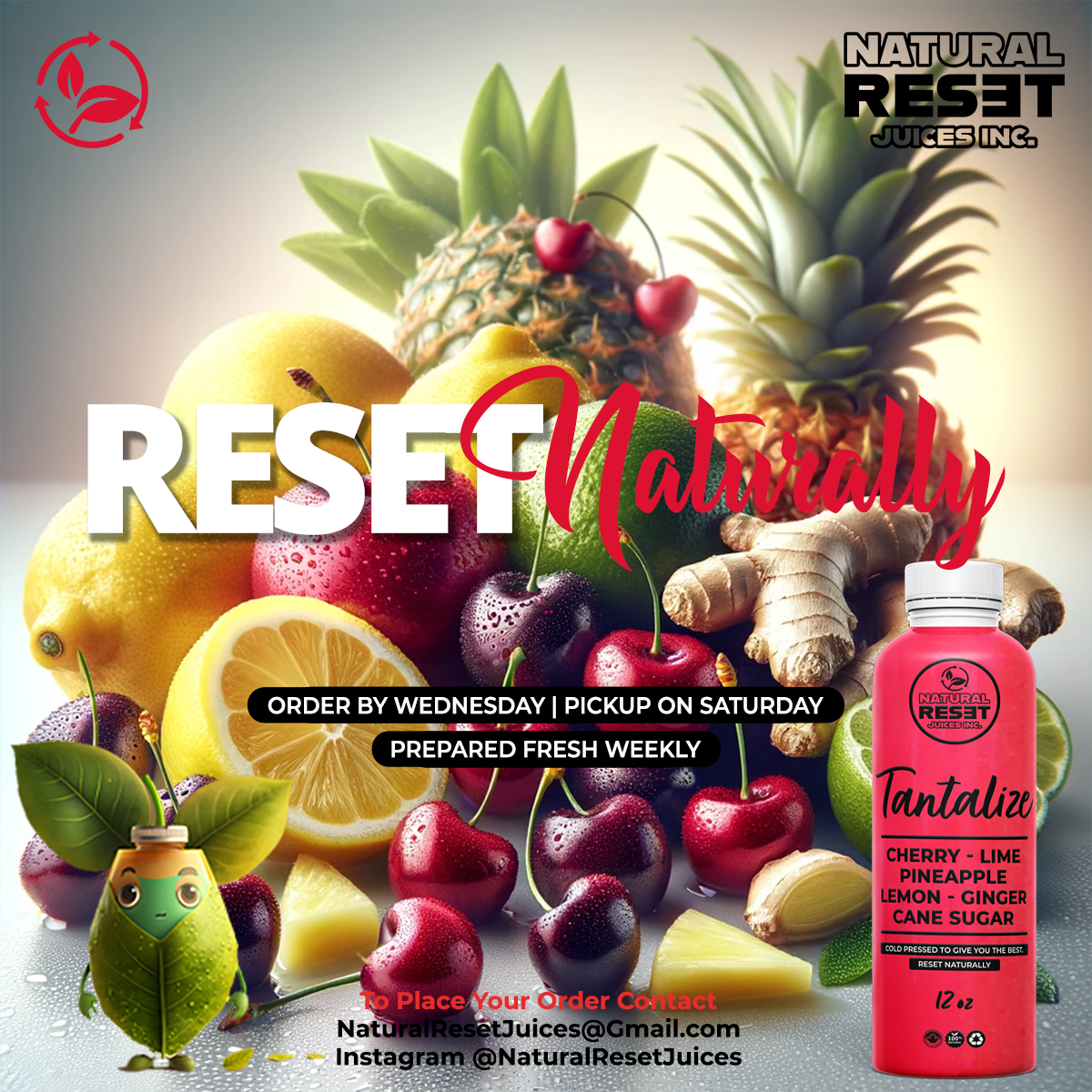 Tantalize: Cherry Limeade Blend (355ml)