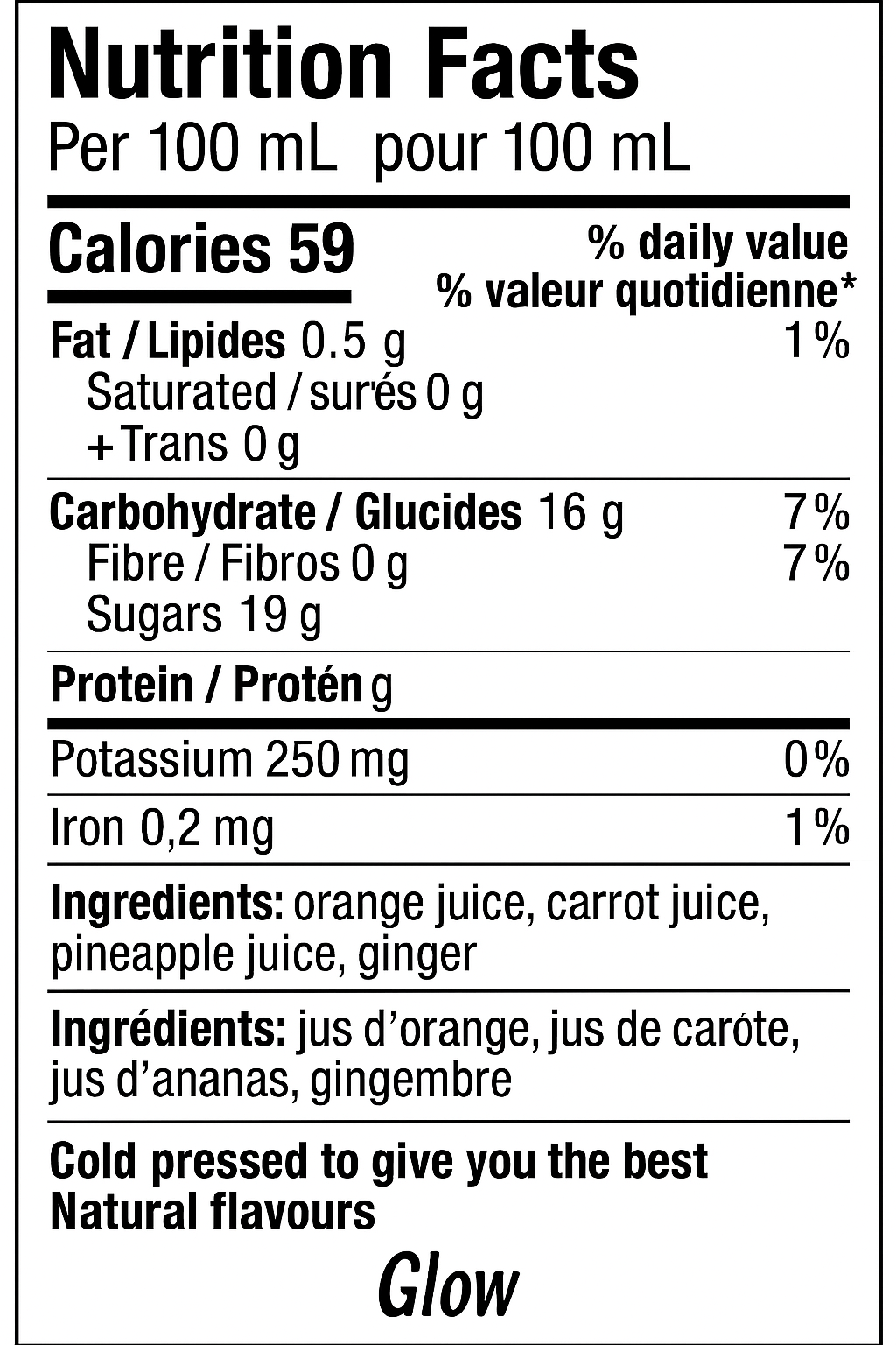 Glow: Fruit & Vegetable Blend (355ml)